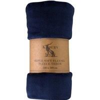 Crossland Grove Rolled Flannel Fleece Ink 1400x1800mm