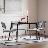 BLAIR RECTANGLE DINING TABLE BLACK