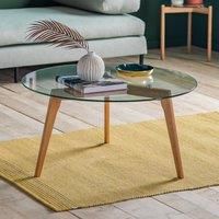 Crossland Grove Columbia Round Coffee Table Oak 90 X 90 X 45Cm