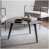 Crossland Grove Columbia Round Coffee Table Black 90 X 90 X 45Cm