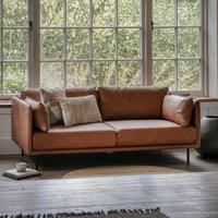 Crossland Grove Braunstone Sofa Brown Leather