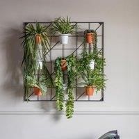 Gallery Direct Carlos Wall Planters X8 White & Ter 600X150x1200mm White/Terracotta 90cm H x 90cm W x 14.7cm D