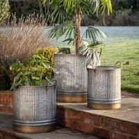 Gallery Direct Sylvie Planter (Set Of 3) 480X480x510mm 51.0 H x 48.0 W x 48.0 D cm