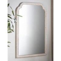 Esther Mirror Wood - Distressed White