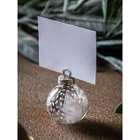 Crossland Grove Feather Bauble (Set of 6) D40mm