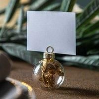 Crossland Grove Dry Floral Bauble Name Card Holder (Set of 6) D40mm