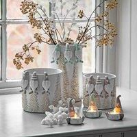 Crossland Grove Gerald Gonk Tealight Holder Beige 75X70X95Mm
