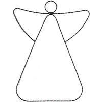 Crossland Grove Hanging Wire Angel LED 280x5x350mm