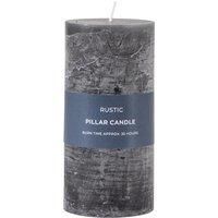 Gallery Direct Pillar Candle Rustic Slate (2Pk) 70x70x140mm