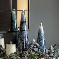 Crossland Grove Marbled Tree Black Glass 100x100x275mm