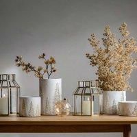 Crossland Grove Forest Planter White and Gold 185x185x170mm