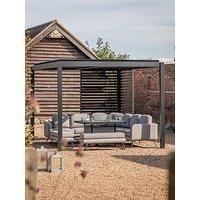 Messina Outdoor Garden Pergola Black