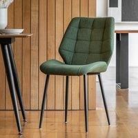 Crossland Grove Cobtree Dining Chair Bottle Green 2Pk