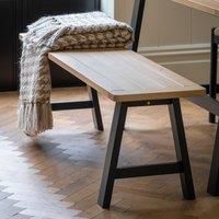 Crossland Grove Emory Trestle Bench Meteor, Black
