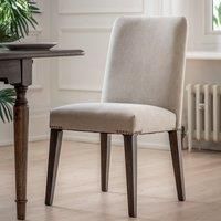 Matola Set of 2 Dining Chairs, Linen
