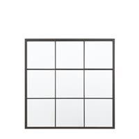 Chafford Medium Black Square Mirror