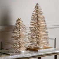 Crossland Grove Glittered Brush Tree Large White 200X200X480Mm
