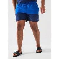 Nike Mens Split Extended Size 5 Inch Volley Swim Short - Blue