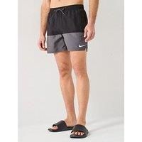 Nike Swim Split Panel 5 Inch Volley Short - Black - Size XL