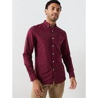 Farah Brewer Oxford Shirt - Bordeaux