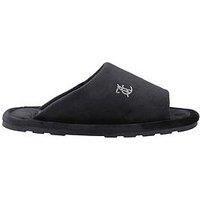 Juicy Couture Vivien Velour Padded Slipper - Black