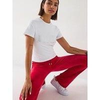 Juicy Couture Impact Diamante Short Sleeve T-Shirt - White