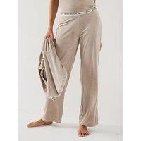 Juicy Couture Vicky Rib Flare Lounge Trouser - Beige