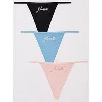 Juicy Couture Aloha Logo Thong - Multipack - Multi