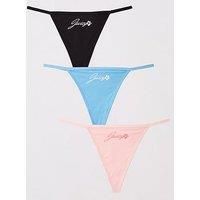 Juicy Couture Aloha Juicy Logo Thong - Multipack