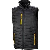 Result Mens Black Compass Padded Soft Shell Gilet / N/A N/A PC3327