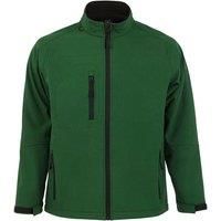 SOL'S Men's Relax Soft Shell Jacket (Breathable, Windproof & Water Resistant) in Bottle Green | Size: 3XL