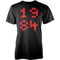 1984 Pixel Men's Black T-Shirt - XXL - Black