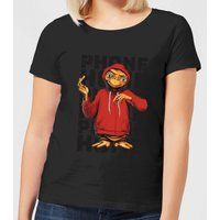 ET Phone Home Stylised Women's T-Shirt - Black - XXL