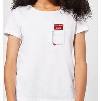Shaun Of The Dead You've Got Red On You Pocket Women's T-Shirt - White - M