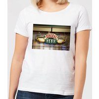 Friends Central Perk Coffee Sign Women's T-Shirt - White - S