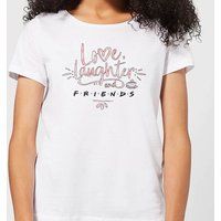 Friends Love Laughter Women's T-Shirt - White - XL - White