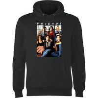Friends Vintage Character Shot Hoodie - Black - S