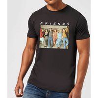 Friends Retro Character Shot Men's T-Shirt - Black - 4XL