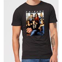 Friends Vintage Character Shot Men's T-Shirt - Black - 4XL
