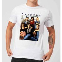 Friends Vintage Character Shot Men's T-Shirt - White - 5XL - White