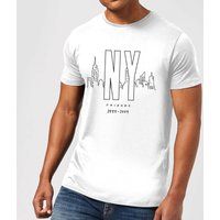 Friends NY Skyline Men's T-Shirt - White - 5XL