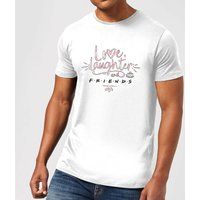 Friends Love Laughter Men's T-Shirt - White - 5XL - White
