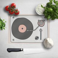 Retro Chopping Board Record Player Chopping Board