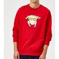 Friends Turkey Sweatshirt - Red - XXL