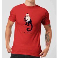 Friends TV Comedy Show Series Marcel The Monkey Men's Red T-Shirt Tee Size S-XXL