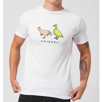 Friends The Chick And The Duck Men's T-Shirt - White - 5XL