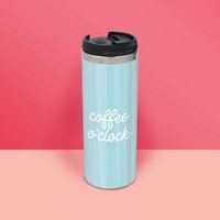 Coffee O'Clock Stainless Steel Travel Mug
