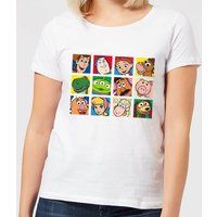Disney Toy Story Face Collage Women's T-Shirt - White - S
