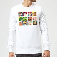 Disney Toy Story Face Collage Sweatshirt - White - L