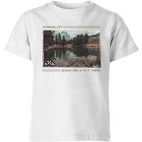 Forest Photo Scene Wonderlust Adventure Is Out There Kids' T-Shirt - White - 3-4 Years - White